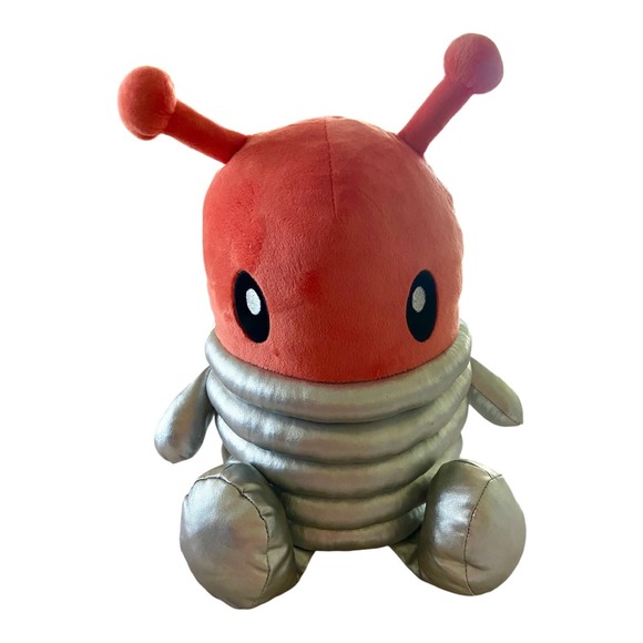 Pillowfort Robot Plush Stuffed Animal Pillow Cushion 16" Silver Orange Target - Picture 1 of 8